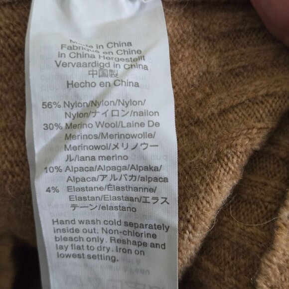 J.Crew Gemstone Super Soft Yarn Crewneck Sweater Heather Acorn Alpaca Size M - Picture 6 of 6